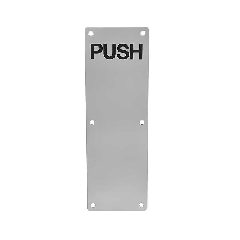 Defne Pull Plate Stainless Steel-Silver