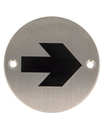 AMIG Stainless Steel Symbol Plate Direction Sign 6759